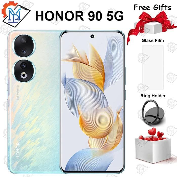 New Original HONOR 90 5G Mobile Phone 6.7 Inches 120Hz Screen Snapdragon 7 Gen 1 Camera 200MP Battery 5000mAh NFC Smartphone