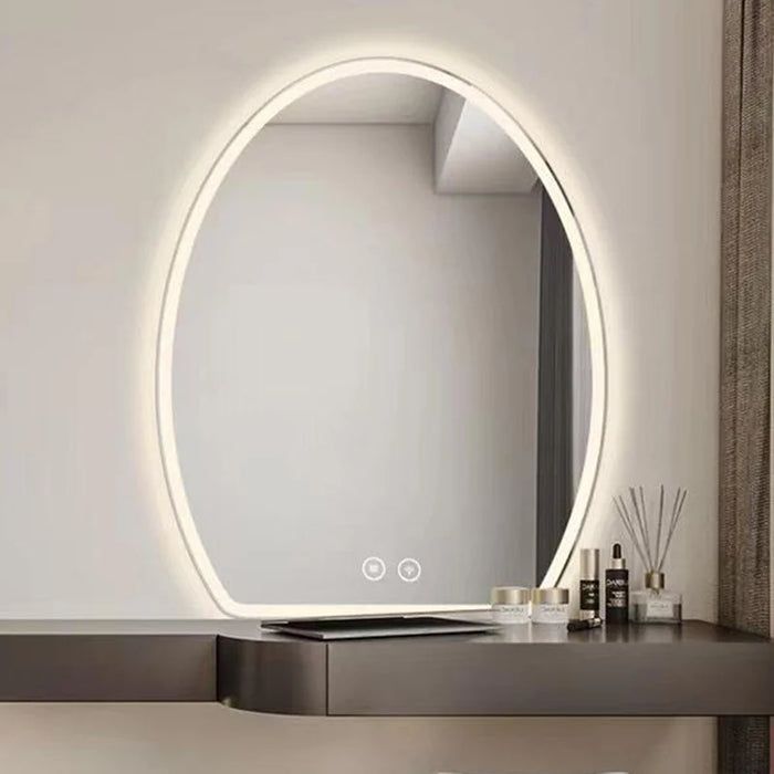 Modern Bathroom Mirrors Wall Mounted Vanity Irregular Shaving Mirror Aesthetic Display Espejos Para Maquillaje Home Improvement