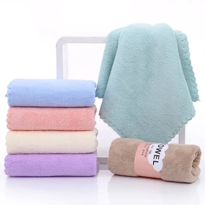 Face Towel Thickened Microfiber Absorbent High-density Coral Fleece Towel Quick Dry Clean Face Soft Absorbent Towel