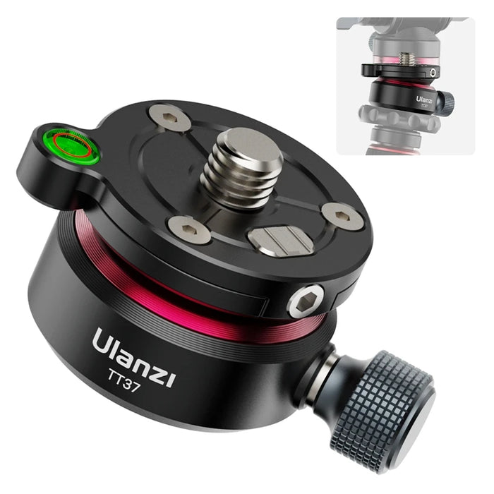 Ulanzi TT37 Mini Leveling Base Quick Precise Adjustable Leveling Base  ±8° Tiltable Leveling Base Mount