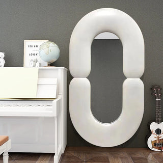 Nordic Wall Mirror Shaped Full Length Fitting Mirror Creative Wall Clothing Store Bedroom Mirror Home Decor