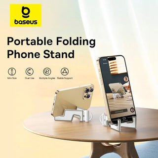 Baseus Phone Stand Holder for iPhone 15 14 13 12 Pro Max Samsung Portable Folding Universal Mini Mount Stable Light Thin Stand