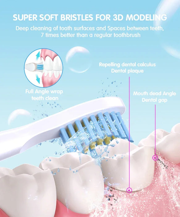 Hot Sale Waterproof Sonic Electric Toothbrush Rechargeable Cartoon Smart Children Toothbrushes For Kids