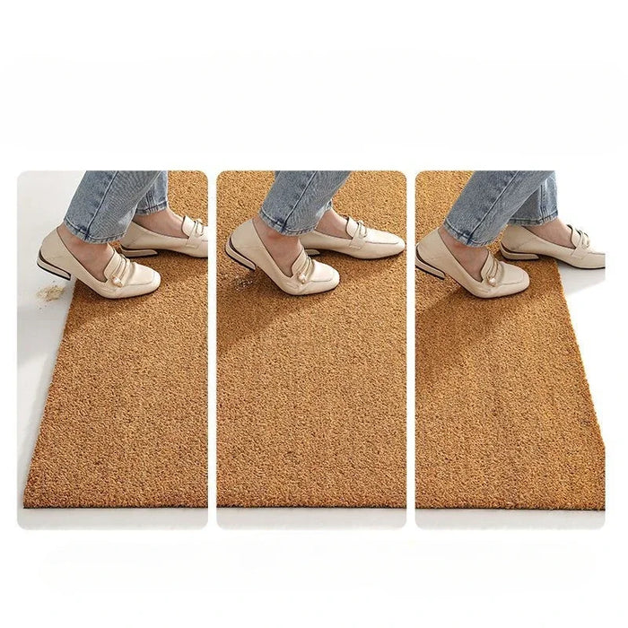 Natural Coconut Anti-slip Mat Outdoor Door Sole of Shoe Dedusting Carpet Modern Simplicity Household Wear-resistant Door Mat New