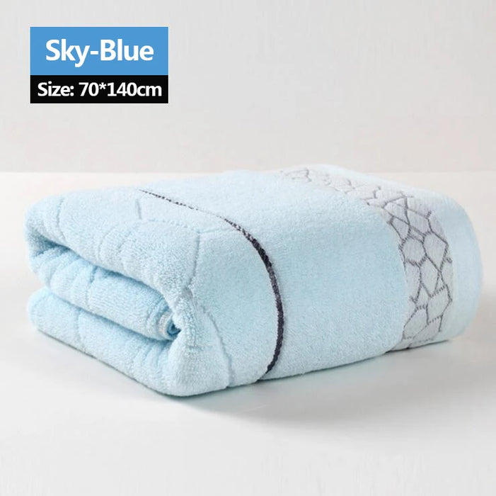 Premium Cotton Towels - Natural Soft Oversized Bath Towels Super Water Absorbent 75x 140cm Cotton Luxury Hotel & SPA Towels