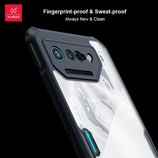 Xundd For ASUS Rog Phone 8 ROG Phone 8 7 Pro Case,Airbag Shockproof TPU+Acrylic Lens Protection Back Transparent Phone Cover