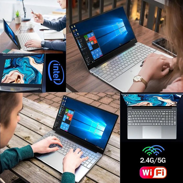 Discount Laptop 15.6 Inch IPS Screen 12GB RAM  Intel 11th Celeron N5095A Netbook Windows 10 11 Pro Office Notebook Pc Portable