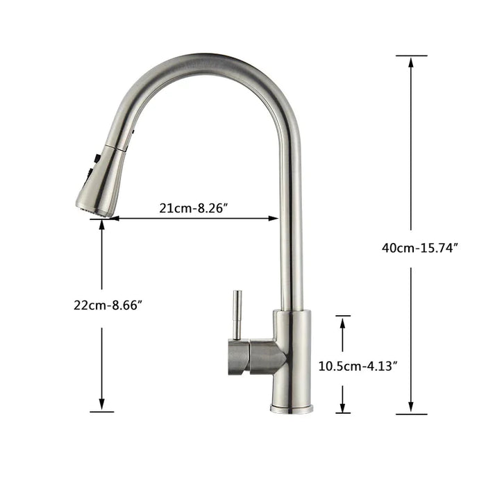 Smart Touch Stainless Steel Kitchen Sink Tap Pull Out Kitchen Sink Faucet Automatic Sensor Faucet