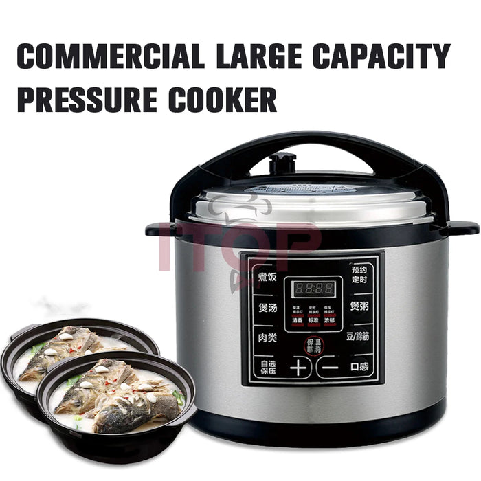 ITOP 1600W Stainless Steel Non Stick Heating Plate Rice Cooker 8/10/12L Electric Pressure Cookers