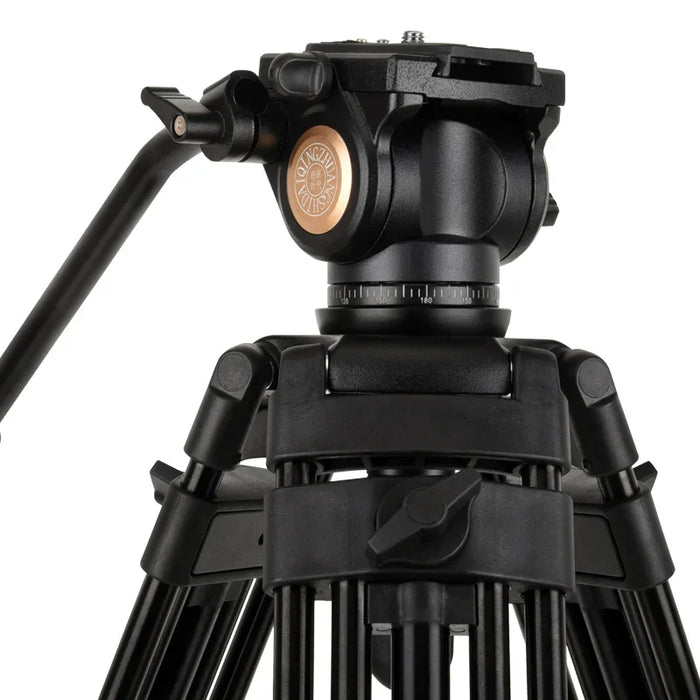 QZSD camera tripod Q880 aluminum tripod 158&193cm professional vlog stand 10kg load telescopic legs heavy duty tripod