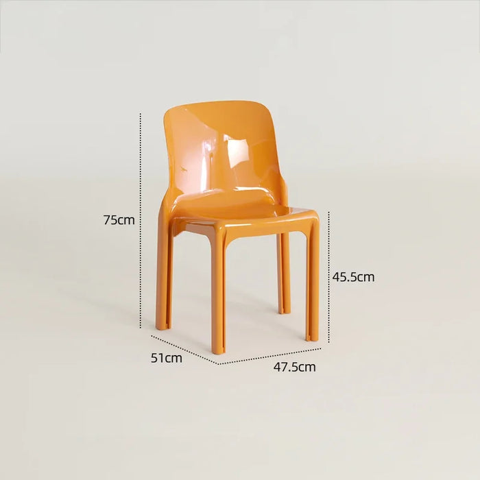 Plastic Relaxing Dining Chair Modern Living Room Design Nordic Dining Chair Lounge Interior Comedor Acrylic Furniture GG