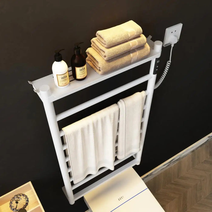 Electric heating towel rack household bathroom accessories Deep grey  thermostatic drying bath towel rack towel warmer