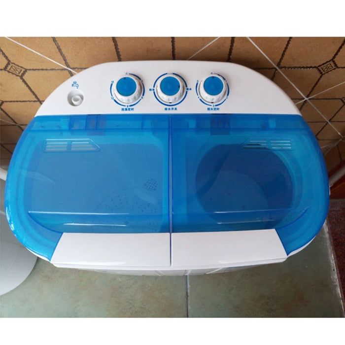 Double Tub Mini Washing Machine Small Semi-Automatic Double Tub Washing Machine Washing All-In-One Machine XPB45-688S  220v