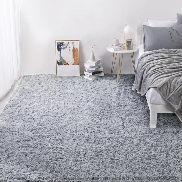 Shaggy Area Rug 9x12 Feet, Ultra Fuzzy Large Plush Faux Fur Carpet for Living Room Bedroom, Non-Skid Fuzzy Rug