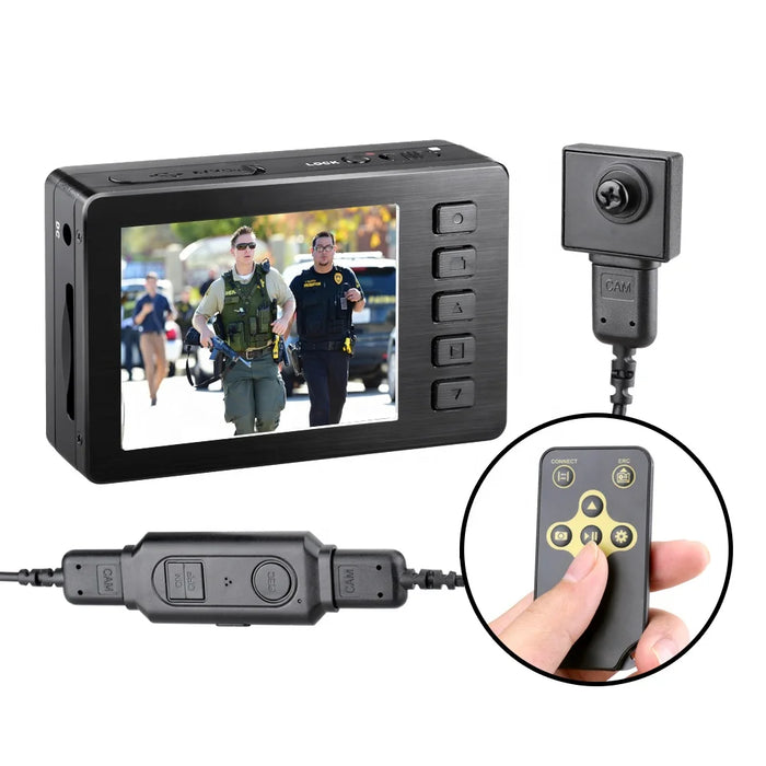 2.7 Inch Portable DVR 2.4G Remote Control Wearable Camera Video Recorder