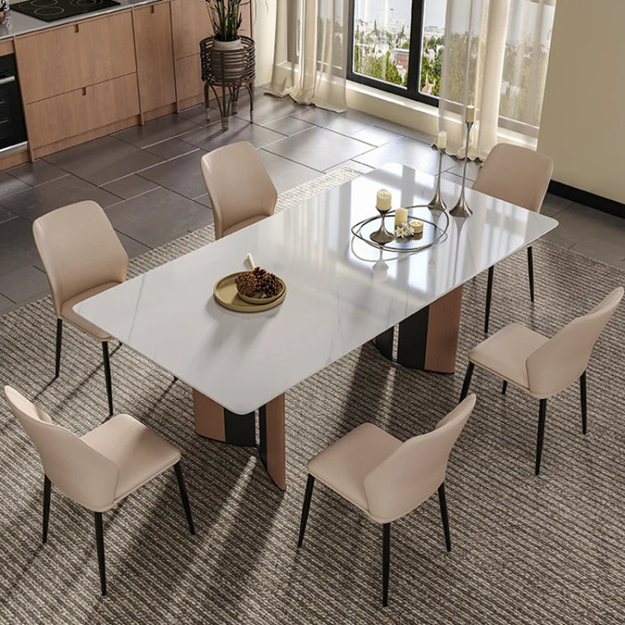 White Slate Dining Room Chairs Kitchen Modern Rooms Service Table Multifunction Home Furniture Restaurant Bord Bwrdd Tables Cafe