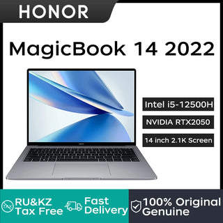 Huawei HONOR MagicBook 14 2022 Laptop 14 Inch 2.1K Screen Notebook Intel i5-12500H 16GB 512GB NVIDIA RTX2050 Netbook Computer PC