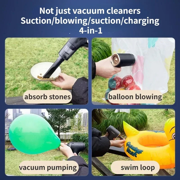 Car Vacuum Cleaner Portable Wireless Powerful Cleaning Machine Mini  Vacuum Pump Handheld Vacuum Cleaner for Car and Home