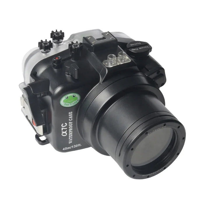 Seafrogs Plastic 40m/130ft Diving Protective Camera Housing Case Underwater  A7C 28-70mm Lens Port