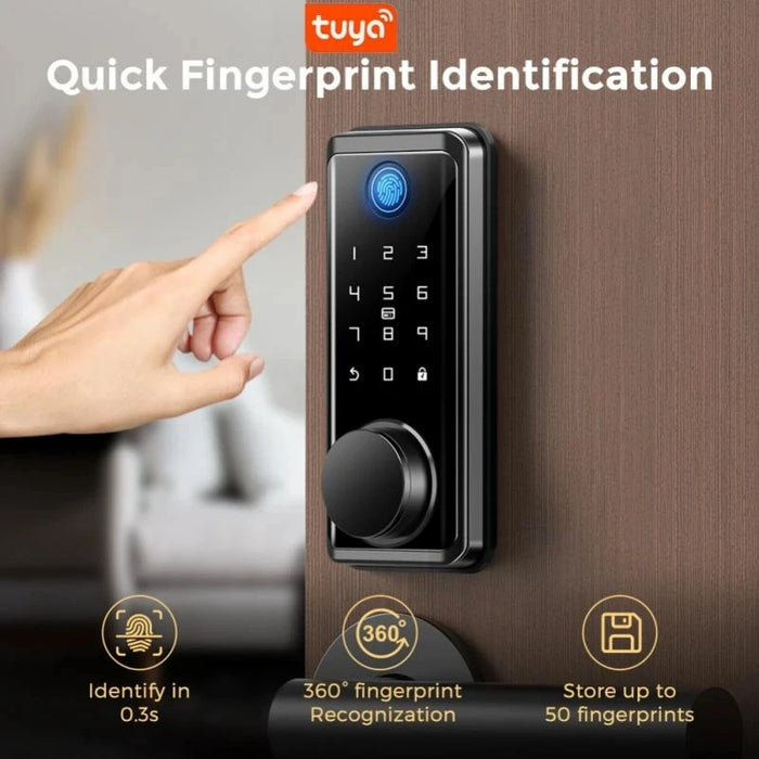 Kadonio BLE Tuya Smart Digital Security Electronic Password IC Card Unlock Keyless Door Lock