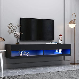 71 Inch Mounted Floating TV Stand for TVs up to 80'', TV Console, Living Room Furniture