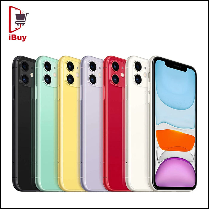 Apple iPhone 11 Cellphone 6.1inch iOS A13 Bionic 4GB RAM 64GB/128GB/256GB ROM Hexa Core 12MP NFC 4G LTE Unlocked Mobile Phone