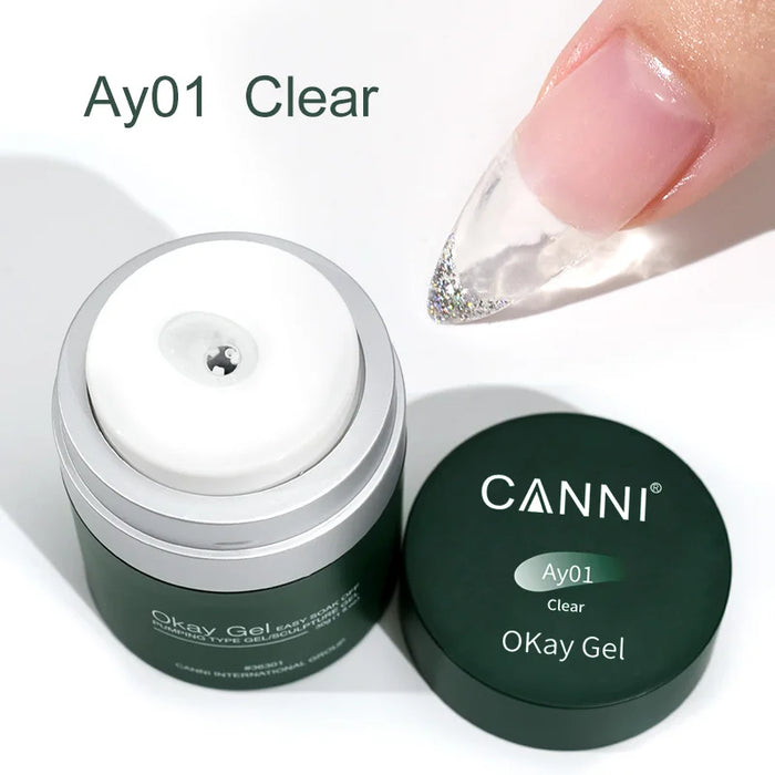 30g CANNI Okay UV Construction Gel Builder Nail Extension Air Pump Design Soak Off Nail Manicure Function  Korean Gel