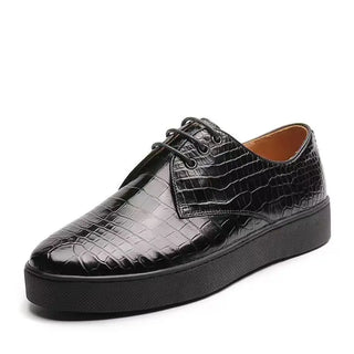 BATMO 2022 new arrival Fashion crocodile skin causal shoes men,male Genuine leather shoes pdd168