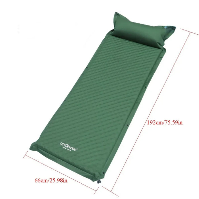 1-3Persons Thick 5cm Automatic Self-Inflatable Mattress Cushion Pad Tent Camping Mat Comfortable Bed Heating Lunch Rest Tourist