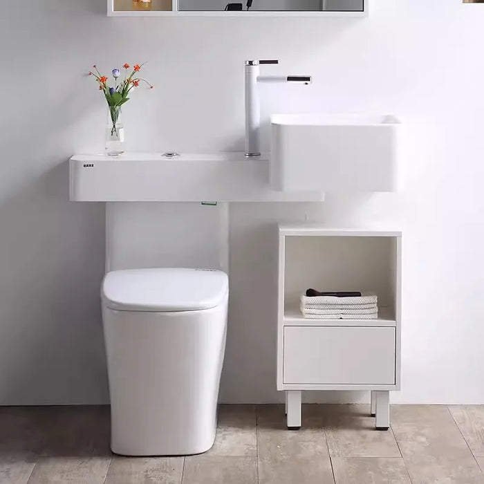 Minimalist small unit wash basin with integrated toilet sink, sink, wash basin, integrated toilet