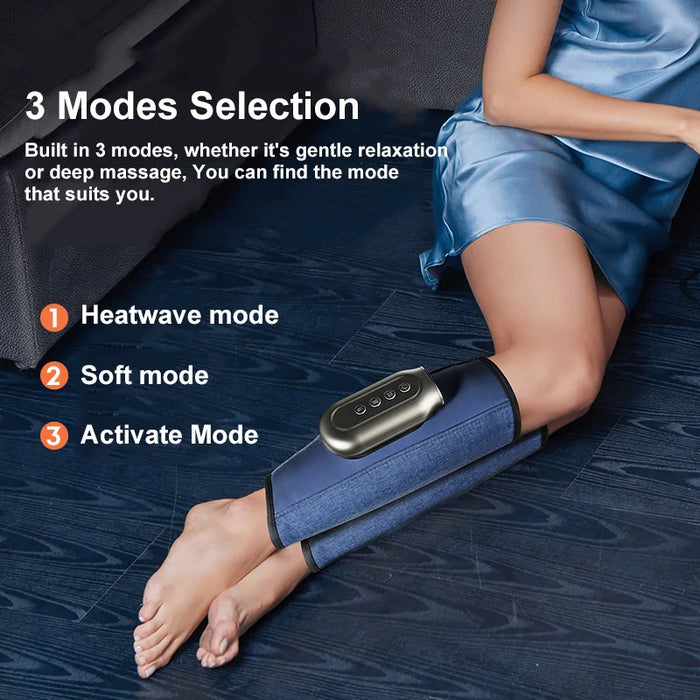 Electric Pressotherapy Calf Massager With Heating Charging Vibration  Kneading Compression Relaxing Muscles Foot And Leg Machine