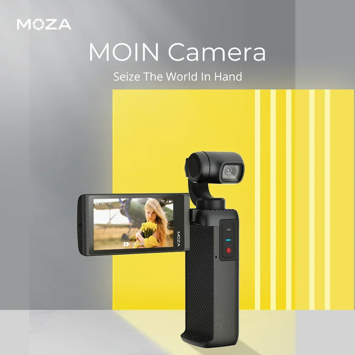 Moza Moin camera pocket Gimbal sports mini handheld high-definition 4K anti-shake vlog portable outdoor stabilizer action camera