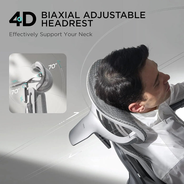 Hbada E3 Ergonomic Office Chair, Big and Tall Office Chair - with 3-Zone Dynamic Lumbar Support, 4D Adjustable Headrest