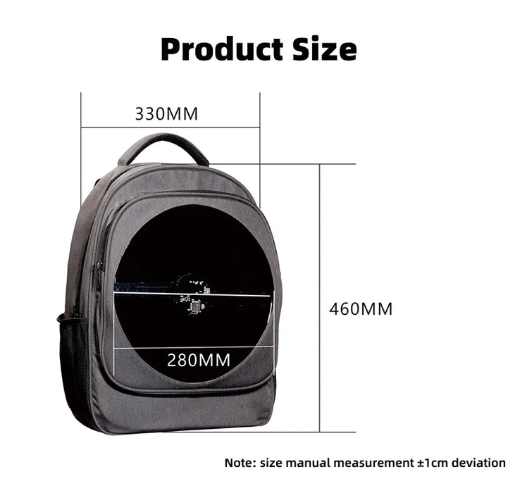 New Product Backpack  GIWOX 30B 2 blades 3D Holographic Advertising Fan Backpack Hologram LED Fan