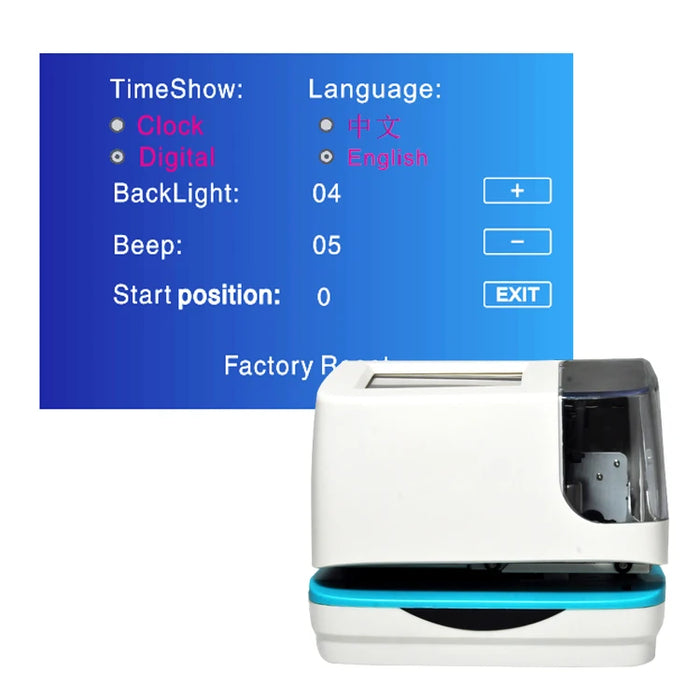 TIMMY Automatic Electronic Time Recording Punch Card Date Time Stamp Machine