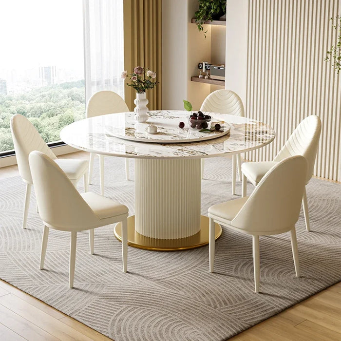 Kitchen Furniture Tables Living Room Individual Dining Table Restaurant White Round Industrial Mesa Restaurant Household YX50DT