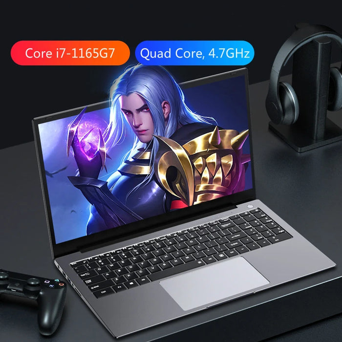 13th Gen i7 1360P 1260P 15.6 Inch IPS Gaming Laptop FHD NVMe Fingerprint Office Notebook Ultrabook Computer Windows 11 WiFi