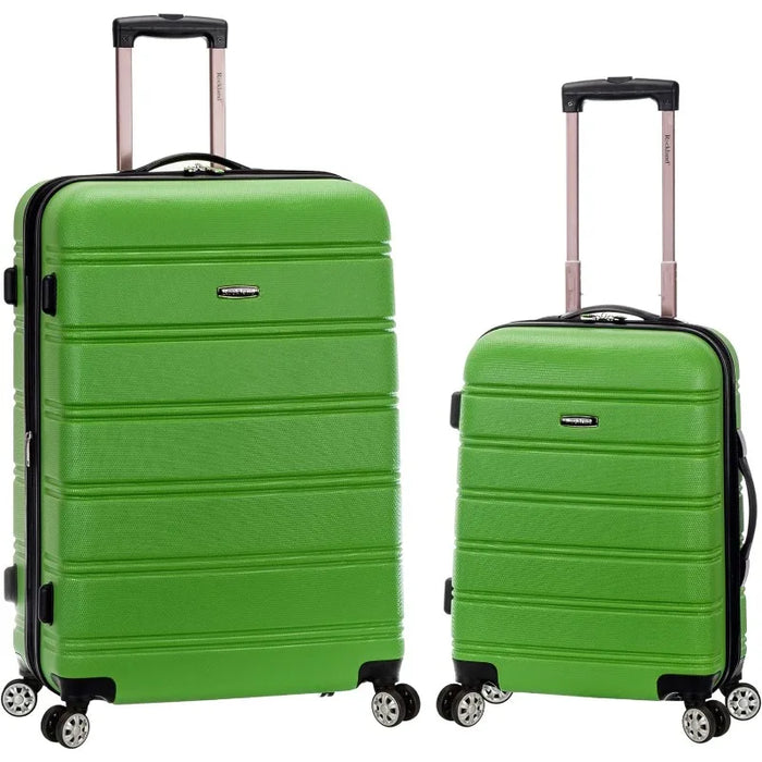 Hardside Expandable Spinner Wheel Luggage, Green, 2-Piece Set (20/28)