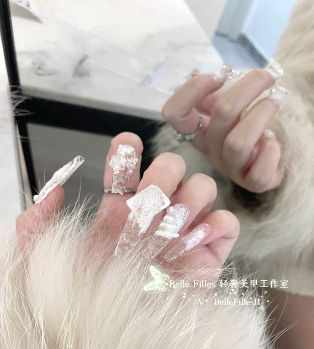 New Christmas Snowflake Ice Block Cool and Transparent Advanced Whitening Handmade Wearing Armor