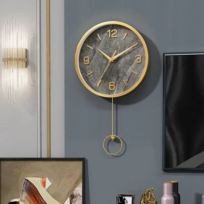 Creative Wall Clocks Living Room Light Luxury Fashion Simple Modern Household Decoration Clock Quartz Quiet Hanging Wall Watch