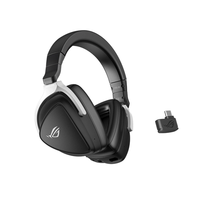 ASUS ROG Delta S Gaming Headset Lightweig with 2.4 GHz Low-latency Wireless Earphones for Phone/PC//PlayStation Nintendo Switch