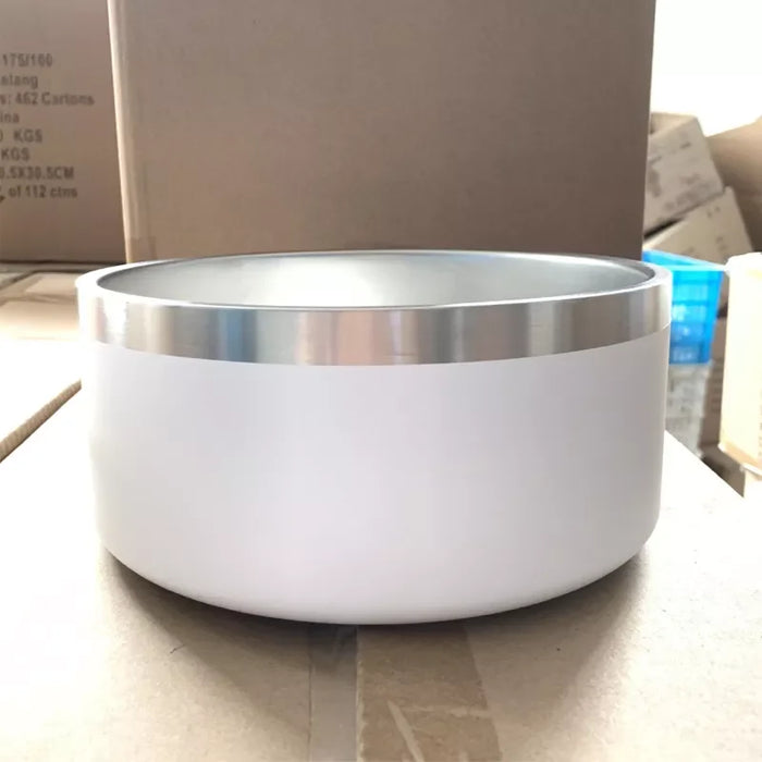 Factory wholesale Pet Supplies non-slip 42oz pet food bowls feeders Double-Deck Stainless Steel Dog Bowls for Dogs and Cats