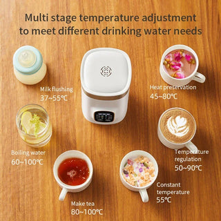 550ml Electric Kettle Portable Heating Cup Multifunction Boiled Water Pot Smart Teapot Adjustable Temperature Kettles for Travel