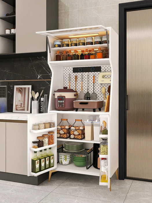 Sideboard, multi-functional locker, pantry cabinet, household steel integrated wall high cabinet