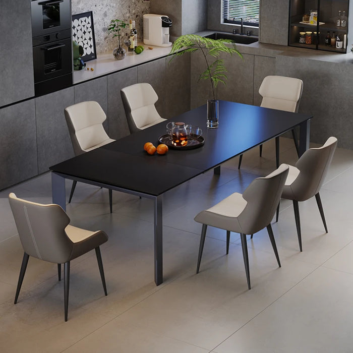 Dinning Tables Luxury Dining Table Kitchen Marble Sedentary Multifunction Home Furniture Cafe Bord Bwrdd Elegant Black Design