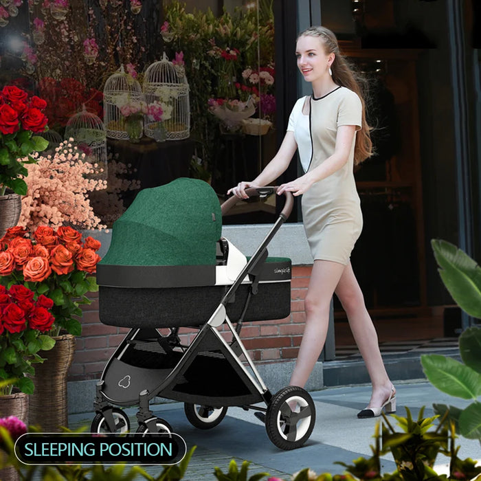 hot sale baby stroller 3 in 1 baby carriage with car seat