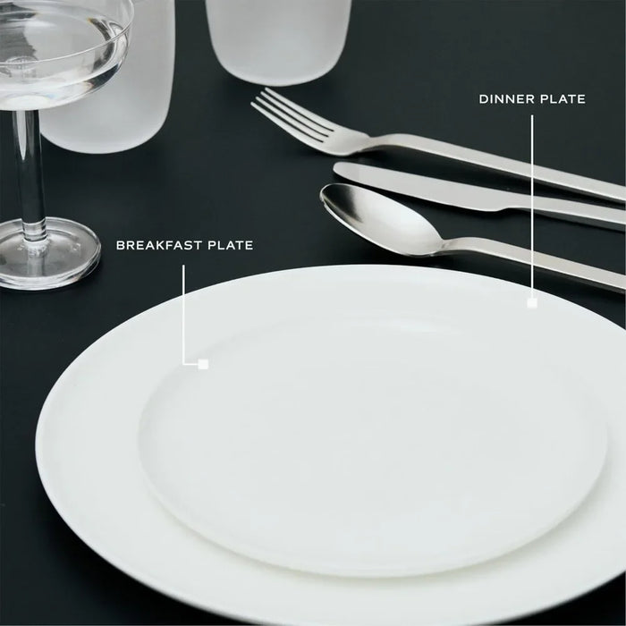 Plates Dinner Sets Full Set Ceramic Plates 12-Piece Dinnerware Set for 4 | Base Tableware By Piet Boon | 4 Small White Porcelain