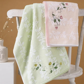 68x34cm High Quality Cotton Towel Embroidered Men's and Women's Towel Hotel Towel Adult Soft Absorbent Household Wash Towel