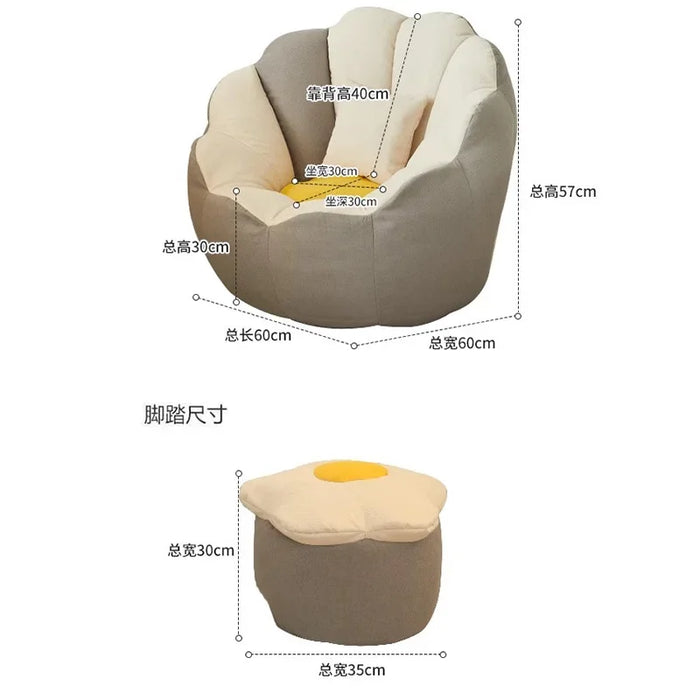 1-person Lounge Chair Designer Nordic Minimalist Luxury Living Room Sofa Relaxing Bedrooms Wohnzimmer Sofas Puff Armchair Bag