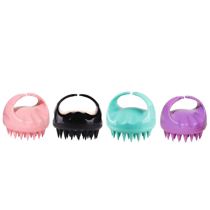 high quality silicone head Scalp Massage Brush barber shop soft bristle hair wash brush household shower clean brush